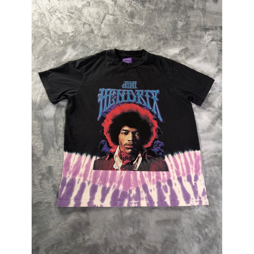 Shoe Palace Jimi Hendrix Both Sides Of The Sky T Shirt Mens XL Tie Dye Black